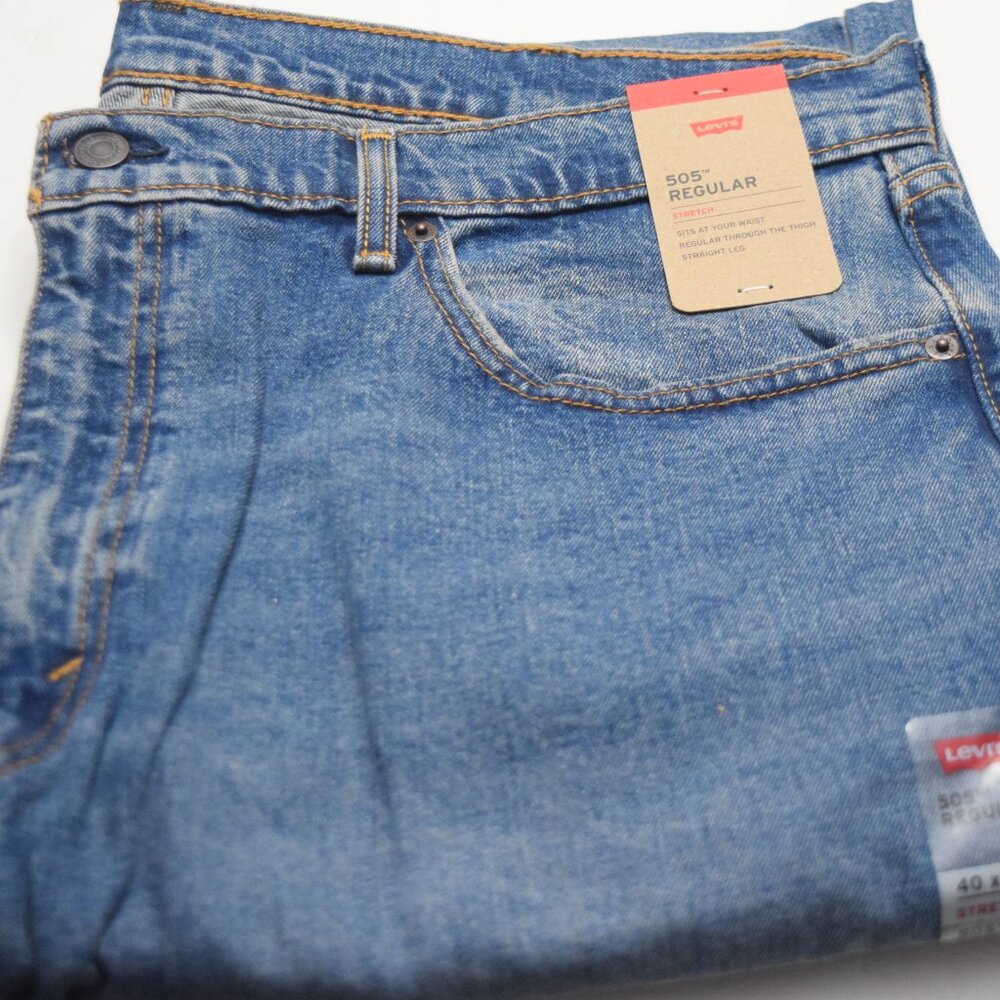 NWT Levi's Men's 505 Regular Fit Stretch Jeans 32X30 #005051649